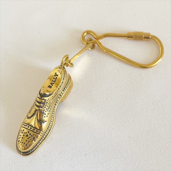 BALLY Vintage Key Gold Chain Mens Shoe Unisex - Picture 1 of 10